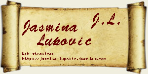 Jasmina Lupović vizit kartica